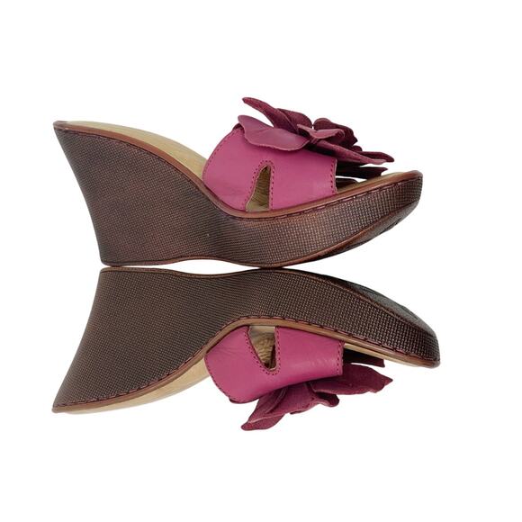 Born Pink Wedge Sandals - Picture 5 of 12